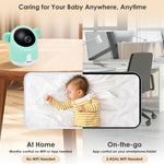 Baby Monitor with Camera and Audio, 1080P Baby Camera Monitor WiFi Smartphone App Control Night Vision 4.3” Screen 2-Way Talk Temperature & Humidity Sensor Lullabies Motion & Cry Detection iOS/Android