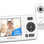ChildsFarm Baby Monitor with Camera and Audio, Portable Travel Baby Monitor with Screen, Baby Camera Monitor No WiFi, Night Vision, VOX Mode, 1000ft Long Range, Baby Safety Monitor