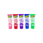 Crayola Bathtub Fingerpaint 5 Color Variety Pack, 3 Ounce Tubes (Bluetiful Blue, Screamin' Green, Radical Red, Flamingo Pink, Royal Purple)