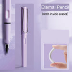 MOZXIRZ 6 Pcs Cute Pink Stationery Set Kawaii School Supplies Office Supplies Women Girls Stationery Kit Including Ballpoint Pens Pencil Highlighter Correction Tape Ruler Eraser (Purple)