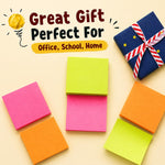 (24 Pads) Sticky Notes 3x3 in 100 Sheets/Pad, Self-Sticky Note Pads, 6 Bright Colors Super Sticky Pads - Easy to Post for School, Office Supplies, Desk Accessories