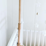 Baby Crib Mobile Arm Wooden Holder - Baby Mobile Hanger for Crib (31 inch, 100% Natural Beechwood) Strong Anti Slip - Nursery Decor & Gift Accessories (Original)