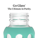 Lifefactory 9-Ounce Glass Baby Bottle with Stage 2 Nipple and Protective Silicone Sleeve Kale (LF110018C4)