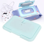 Dioche Portable Baby Wipe Warmer, Constant Temperature Wet Wipes Dispenser, Keep Wipes Moist Warm for Babies, Newborn Essentials (Light Blue)