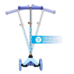 Bluey Self Balancing Kick Scooter with Light Up Wheels, Extra Wide Deck, 3 Wheel Platform, Foot Activated Brake, 75 lbs Limit, Kids & Toddlers Girls or Boys, for Ages 3 and Up