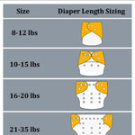 babygoal Reusable Charcoal Cloth Diapers with Double Gussets, 3 Pack Washable Baby Pocket Diapers with 3pcs Charcoal Inserts and Wet Dry Bag(Space,Moon,Star,Rocket)