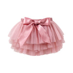 ZFZDRen 6M-3T Infant Baby Girl Tutu Skirt Toddler Girls Solid Color Tulle Skirts Birthday Outfits with Headband (6 Months, Dusty Pink)