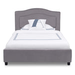 Delta Children Upholstered Twin Bed, Grey