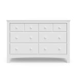 Graco Benton 6 Drawer Double Dresser (White) – Easy New Assembly Process, Universal Design, Durable Steel Hardware and Euro-Glide Drawers with Safety Stops, Coordinates with Any Nursery