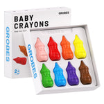 YSNYSN 8 Colors Baby Crayons for Toddlers 1-3, Non-Toxic Washable Jumbo Silky Crayons for Kids Ages 4-8, Easy Grip,Engaging and Educational Art Supplies and Gift for Babies
