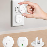 BBsecure Outlet Covers Baby Proofing - 40 Pack Plug Covers Baby Proofing with Unique Rotating Design, Outlet Plug Covers to Prevent Electrical Shock, for US 3-Prong, Home, Office, School, White