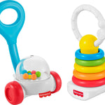 Fisher-Price Baby Toys Newborn Classics-Pack of Rattle Teether & Sensory Activities for Developmental Play Ages 0+ Months