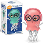 Dancing Jellyfish Baby Toy, Crawling Jellyfish Tummy Time Toy, Magic Dancing Music Crawling Toys for 3 4 5 6 7 8 Year Old Kids Boy Girl Birthday Gifts, Interactive Relax for Office Desk