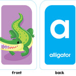 School Zone Alphabet Flash Cards: 56 Cards, Toddler, Preschool, Learn the ABC's, Letters, Phonics, Colorful & Fun Learning, Ages 3+