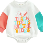 Baby Girl Boy Crewneck Sweatshirt Long Sleeve Romper Oversized Sweater Bodyusuit Pullover Tops Clothes