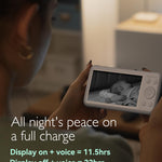 Momcozy Video Baby Monitor, 1080P 5" HD Baby Monitor with Camera & Wall Mount, Infrared Night Vision, 5000mAh Battery, 2-Way Audio, Temperature Sensor, Lullabies, 960ft Range, Ideal for New Moms, BM01