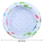 Round Inflatable Baby, Swimming Pool Portable Small Number Dies Toddlers Kiddie Pools Stamps and Children Little Pump Cartoon Dinosaur Indoor Outdoor for Kids Girl Boy