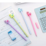 Shuiniba Cartoon Animal Sheep Alpaca Llama Gel Pen, Neutral Pens, Cute Colorful Rollerball Pens for School Office Writing Supplies Stationery Gift, Black Ink, 0.38mm Ball Point - 4PCS