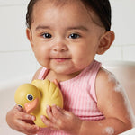 Itzy Ritzy Ducky Family – 3-Piece Floating Bath Toy Set with Watertight Design – Soft, Squeezable Ducks Designed for Ages 6 Months and Up (Ducks)