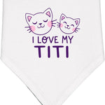 inktastic I Love My Titi Baby Bandana Bib