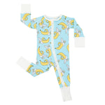 Little Sleepies Zippy Baby & Toddler Pajamas - Bamboo Viscose Sleeper for Boys and Girls, Newborn Sleeper w/ 2-Way Zipper w/Mitten Cuffs, Made From Viscose from Bamboo, Bananas, Preemie