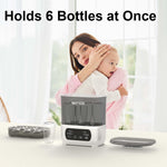 WITGER Baby Bottle Sterilizer and Dryer, Electric Steam Sterilizer for Baby Bottles, Pacifiers, and More, with Digital Controls.