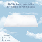 Moonlightfamily 3 inch 38" Lx26 W Mini Mattresses, Waterproof and Removable Cover, Machine Washable, High Density Firm Support Foam