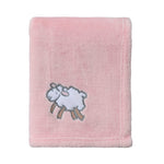 CREVENT 30''X40'' Light Cozy Plush Fluffy Warm Fleece Stroller Baby Blanket for Girl Infant Toddler Crib Cot Stroller, Baby Birthday Pink Sheep
