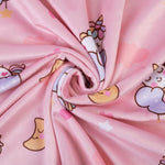 Donsonny Baby Blanket for Boys Girls Soft Minky with Double Layer Dotted Backing, Cartoon Printed 30 x 40 Inch Toddler Blanket (Rainbow Horse)