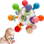 Baby Montessori Sensory Toys for 0-6 6-12 Months, Baby Teether Teething Toys for Babies 0 3 6 9 12 18 Months, Newborn Infant Learning Developmental Toys Gifts for 1 2 Year Old Boys Girls