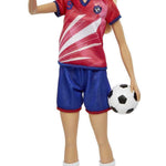 Barbie Careers Fashion Doll & Accessory, Soccer Player with Blonde Ponytail, #9 Uniform, Tall Socks, Cleats & Ball