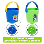 Nickelodeon Pink Fong Baby Shark Bath Toys Set for Children's Tub Time - Cups, Finger Puppets, and Bath Squirters, Blue/Green, 10 Pieces
