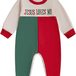 BeQeuewll Newborn Baby Boy Mardi Gras Outfit Infant Sweatshirt Jumpsuit Rompers Babys Spring Carnival Clothes