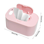 Baby Wipe Warmer Baby Wipe Heater Even Heating Wet Wipes Warmer and Dispenser USB Powered Wipe Warmer for Babies, Holding 80pcs Wipes (Constant Temperature)
