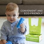USBOO Baby Disposable Diaper Bags,300 Count Oxo-Biodegradable Diaper Sacks,Easy-Tie Handles,Diaper Disposal or Pet Waste Bags, Unscented