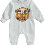 FYBITBO Infant Baby Boy Girl Clothing Santa Long Sleeve Jumpsuit Romper Newborn First Christmas Outfit One Piece Clothes