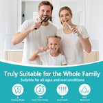 Yoomue Sonic Electric Toothbrush for Adults & Kids - 5 High-Performance Modes, 8 Replacement Heads, 2.5-Hour Fast Charge, Built-in Smart 2-Minute Timer, IPX7 Waterproof, 35 Day Battery Life - Pink