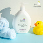 Just Hatched Sleepy Baby Wash, Made with Essential Oils, Relaxing, Calming, Moisturizing, Gluten Free, Hypoallergenic, 13.5 fl oz