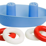 Ubbi Boat & Buoys Bath Toys, Includes 1 Boat and 4 Buoys, Bath Time Toys for Toddlers