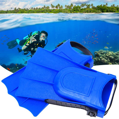 Toddler Flippers Adjustable Swim Fins Kid Children Lightweight Diving Swimming Training Fins Snorkeling Short Flippers Swim Foot Diving Heel Children Kids Youth Snorkel Combo Set for Swimming