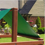 Swing Set Replacement Tarp Playground Replacement Canopy,52" x 90" Outdoor Swingset Shade Kids Playground Roof Canopy Waterproof Snow Proof Tent Cover Replacement Tarp Sunshade (Green)