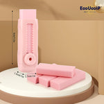 EooUooIP 4+1 Pack Rubber Pink Erasers Sliding Retractable Eraser, Large Pink Erasers, Soft Cute Eraser, Large Pencil Eraser for School Office Art Drawing Pencil Eraser for Kids