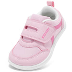 Toddler Wide Toe Box Shoes Girls Barefoot Shoes Girl Sneakers Kids Tennis Shoes Preschool Non Slip Lightweight Comfortable First Walking Running Outdoor Activities Cute Water Pink Toddler Size 7