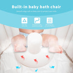 Hantaiwan Inflatable Baby Bath Seat for Sitting Up XL, Inflatable Soft Tub for 24-36 Months, Anti - Collision with Temperature Sensing, Portable Toddler Bath Support for Home & Travel