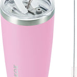 BJPKPK 30oz Stainless Steel Tumbler Color Block Insulated Tumblers Cup with Lid and Straw, Double Walled Travel Coffee Mug,Mint