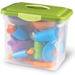 Learning Resources New Sprouts Classroom Kitchen Set - Kids Kitchen Playset, Pretend Play Food Toys for Toddlers, Toddler Learning Toys, Kids Cooking Sets and Accessories, Preschool and Homeschool Toy