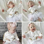 Curipeer Toddler Baby Knit Cardigan Sweater Soft Patterned Pompoms Outwear Coat 3T