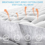 Chilling Home Pregnancy Pillow, 55in Pregnancy Pillows for Sleeping, U Shape Body Pillows for Adults, Maternity Pillow for Pregnant Women, with Grey Jersey Cotton Removable Cover