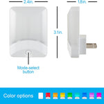 GE Color-Changing LED Night Light, Plug Into Wall, Dusk to Dawn Sensor, Ambient Lighting, for Bedroom, Childrens Room, Nursery, Safety Rated, 1 pack, 34693
