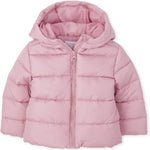 The Children's Place Baby and Toddler Girls' Medium Weight Wind-Resistant, Water-Resistant Puffer Jacket